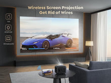 Load image into Gallery viewer, 【Electric-Focus】Mini Projector, TOPTRO TR25 Outdoor Projector with WiFi and Bluetooth 5.2, 12000 Lumens 1080P Full HD Supported ,±40° Keystone Correction, Portable Projector for iOS/Android/PS5
