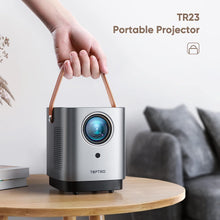 将图片加载到图库查看器,5G WiFi Bluetooth Projector, TOPTRO TR23 Outdoor Projector 1080P Supported, Mini Projector with 360 Degree Surround Sound, Dust-Proof, Projector Compatible with TV Stick, iOS, Android, PS5