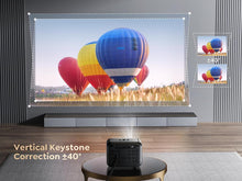 将图片加载到图库查看器,【Electric-Focus】Mini Projector, TOPTRO TR25 Outdoor Projector with WiFi and Bluetooth 5.2, 1080P Full HD Supported ,±40° Keystone Correction, Portable Projector for iOS/Android/PS5