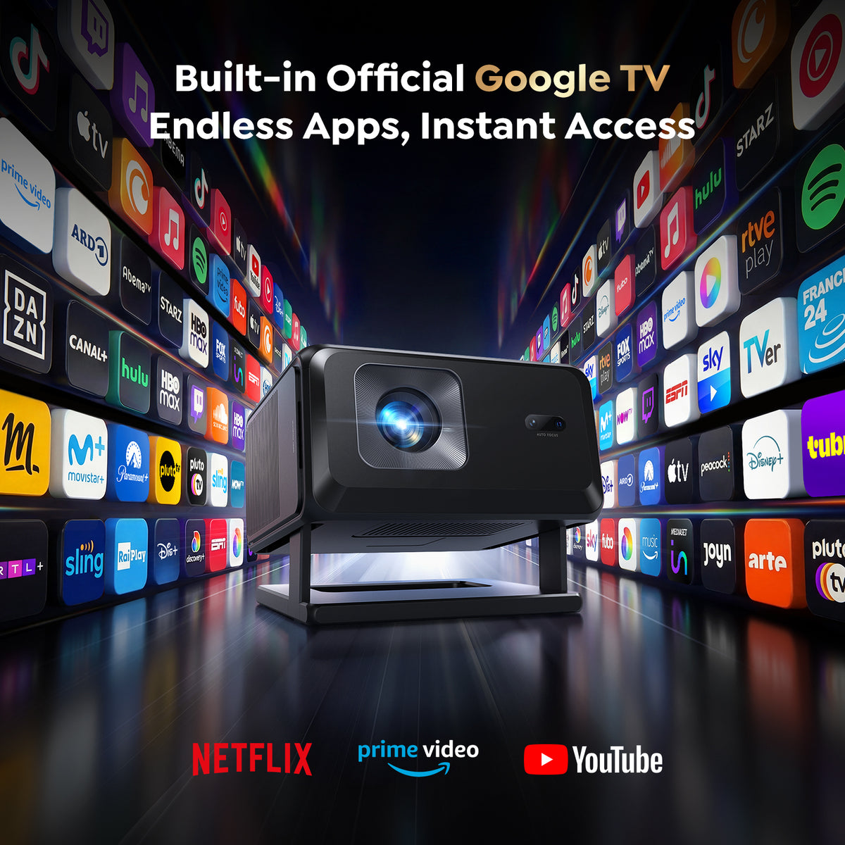 Smart Projector 4K【Google TV Built-in】TP3 – Toptro