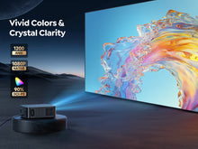 Load image into Gallery viewer, X9 Smart-Projector with WiFi 6 and 2-Way Bluetooth, Auto Focus & Keystone, TOPTRO X9 4K Supported Outdoor Movie Projector, Gray