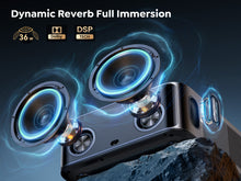 Load image into Gallery viewer, X9 Smart-Projector with WiFi 6 and 2-Way Bluetooth, Auto Focus & Keystone, TOPTRO X9 4K Supported Outdoor Movie Projector, Gray