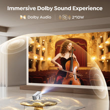 将图片加载到图库查看器，Netflix-Licensed/Dolby Audio 丨Smart Projector 4K with WiFi and 2-Way Bluetooth, Keystone &amp; Electric Focus, Mini Short Throw Projecteur Portatif, TOPTRO TP1 Portable Proyector for Outdoor Home Movie
