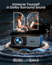 将图片加载到图库查看器，[1000 ANSI/Netflix-License/20W Dolby Audio] Smart Projector with WiFi 6 and 2-Way Bluetooth, Auto Focus &amp; Keystone, TOPTRO A1 4K Supported Outdoor Movie Projector
