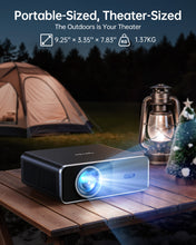 将图片加载到图库查看器，[1000 ANSI/Netflix-License/20W Dolby Audio] Smart Projector with WiFi 6 and 2-Way Bluetooth, Auto Focus &amp; Keystone, TOPTRO A1 4K Supported Outdoor Movie Projector
