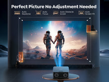 将图片加载到图库查看器，Smart Projector with WiFi 6 and 2-Way Bluetooth, Auto Focus &amp; Keystone, TOPTRO X9 Native 1080P Outdoor Movie Projector, Gray
